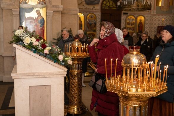 Утренняя Литургия в праздник Крещения Господня.