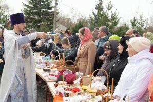 Освящение пасхальной снеди