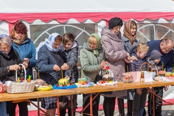 Освящение пасхальной снеди