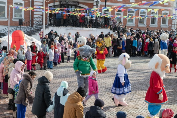 Масленичные гуляние на приходе Троицкого храма г. Коломны (Щурово)