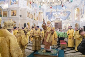 Святейший Патриарх Московский и всея Руси Кирилл совершил чин Великого освящения Троицкого храма г. Коломна (Щурово).