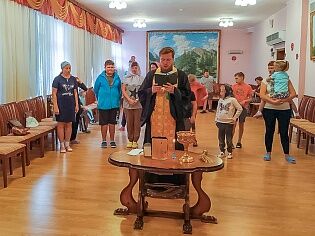 Водосвятный молебен к реабилитационном центре "Коломенский"