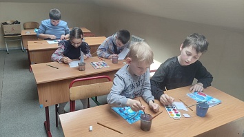 Занятия в Воскресной школе - подготовка к светлому празднику Пасхи