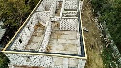 Работы по 1 этажу. Закладка коммуникаций.