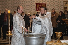 Крещенский сочельник на приходе Троицкого храма.