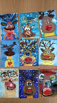 Занятие в Воскресной школе - Рисуем зиму, знакомимся с Спиридоном Тримифунтском