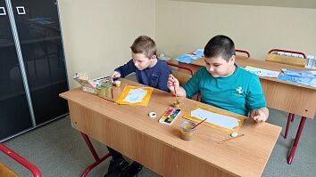 Занятие в Воскресной школе - Крестопоклонная неделя