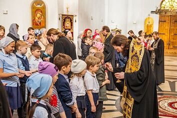 Таинство Елеосвящения на приходе Троицкого храма в Щурово города Коломны 