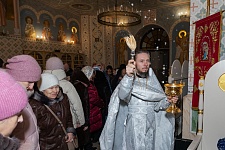 Крещенский сочельник на приходе Троицкого храма.