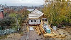 Изоляция кровли и подвод теплотрассы