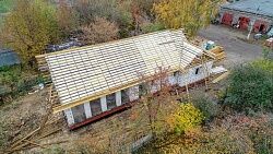 Изоляция кровли и подвод теплотрассы