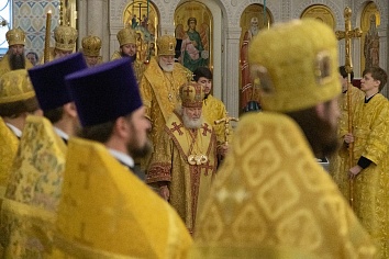 Святейший Патриарх Московский и всея Руси Кирилл совершил чин Великого освящения Троицкого храма г. Коломна (Щурово).