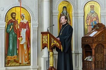 Миссионерская литургия прошла в Троицком храме