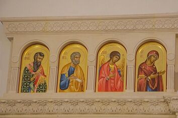 Освящение икон Троицкого храма