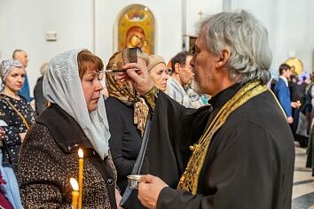 Таинство Соборования в Троицком храме