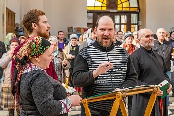 Таинство Соборования в Троицком храме