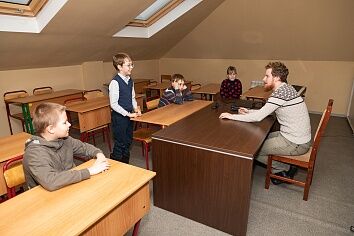 Занятие в Воскресной школе - продолжаем зимнее творчество. Знакомство с мытарем Закхеем