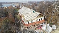 Завершение работ по обрешетке и начало облицовочных работ