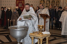 Крещенский сочельник на приходе Троицкого храма.