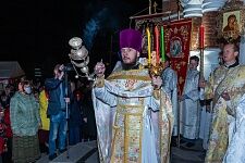 Праздник Пасхи на приходе Троицкого храма. Ночное богослужение. 2021 год.