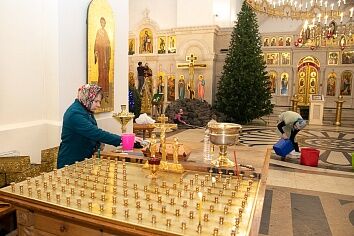 Генеральная уборка храма