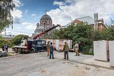 Разгрузка газобетонных блоков