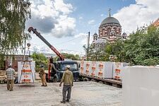 Разгрузка газобетонных блоков