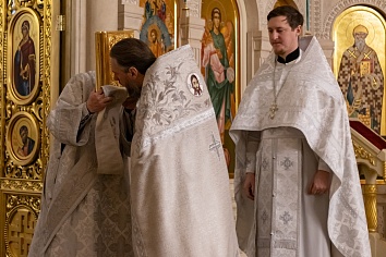 Божественная Литургия в воскресенье, на неделе тридцать первой по Пятидесятнице, по Рождестве Христовом