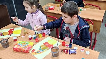 В Воскресной школе ребята обсуждали второе пришествие Иисуса Христа. 