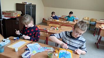 Занятие в Воскресной школе - Крестопоклонная неделя