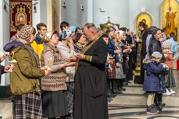 Таинство Соборования в Троицком храме
