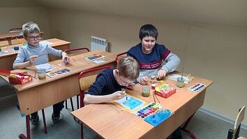 Занятие в Воскресной школе - Крестопоклонная неделя