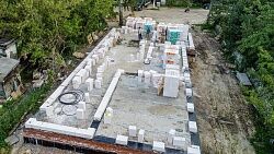 Кладка стен здания - 27 августа