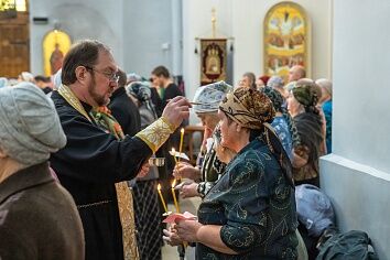 В Троицком храме было совершено таинство Соборования
