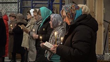 Чтение Великого канона прп. Андрея Критского и жития прп. Марии Египетской