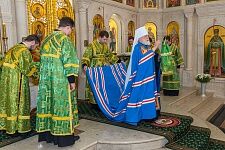 Престольный праздник Троицкого храма. Архиерейское богослужение