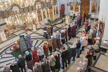 В Троицком храме было совершено таинство Соборования