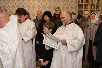 Утренняя Литургия в праздник Крещения Господня.