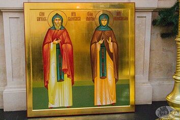 Новые иконы доставлены в храм