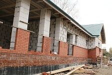 Завершение работ по обрешетке и начало облицовочных работ