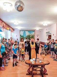 Молебен в реабилитационном центре "Коломна"