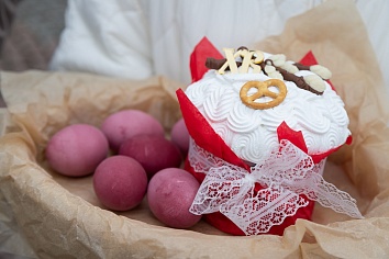 Освящение пасхальной снеди 