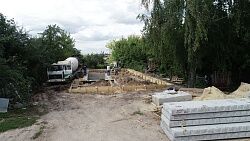 Заливка бетонного фундамента