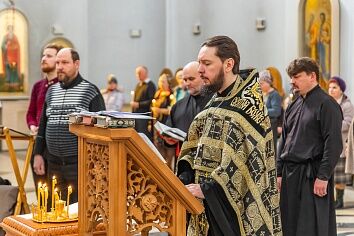 Таинство Соборования в Троицком храме