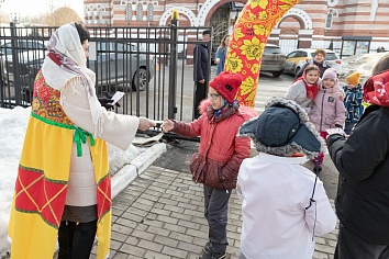 Масленичные гуляние на приходе Троицкого храма г. Коломны (Щурово)