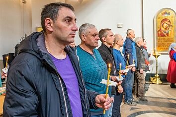 Таинство Соборования в Троицком храме