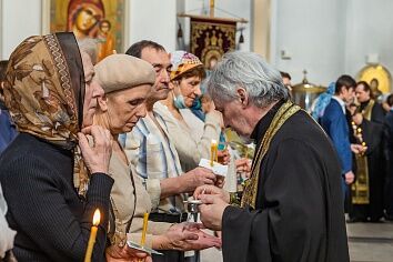 Таинство Соборования в Троицком храме