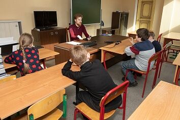 Занятие в Воскресной школе - Крестопоклонная неделя