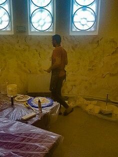 Ремонт в алтаре Троицкого храма