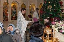 Крещенский сочельник на приходе Троицкого храма.